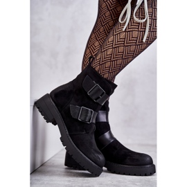 Bottines femme en daim avec fermeture éclair Noir Gritta le noir 1