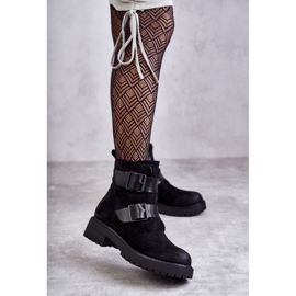 Bottines femme en daim avec fermeture éclair Noir Gritta le noir 7