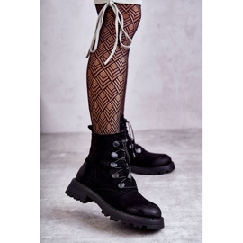Bottes Chaudes Femme En Daim Avec Côtelé Noir Helia le noir 9