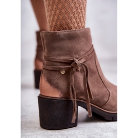 Bottines en Daim pour Femme Maciejka 05720-14 Marron clair brun 3