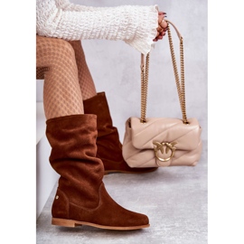 Bottes en Daim pour Femme Maciejka 05057-29 Rouge brun 6