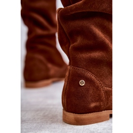 Bottes en Daim pour Femme Maciejka 05057-29 Rouge brun 2