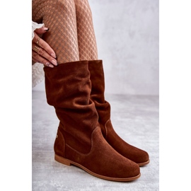 Bottes en Daim pour Femme Maciejka 05057-29 Rouge brun 7