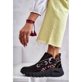 Bottines Maciejka en Cuir avec Mouchetures 05660-20 Noir le noir multicolore 5