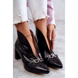 Bottes en cuir sur un poteau Maciejka Noir 05262-01 le noir 8