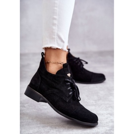 Bottines Daim Bottines Lacets Nicole 2781 Noir le noir 1