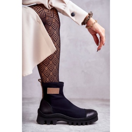 Bottes en tissu pour femme Nicole 2703 Noir 1