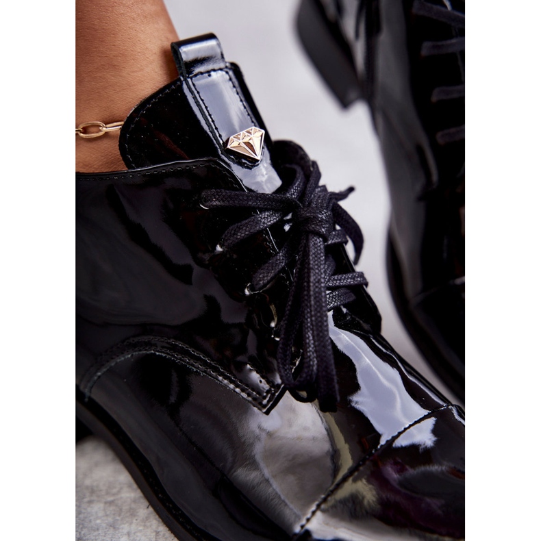 Bottines Laquées Bottines à Lacets Nicole 2781 Noir le noir 2 Bottines Laquées Bottines à Lacets Nicole 2781 Noir le noir 2