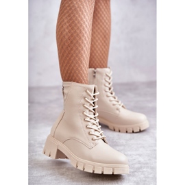 Vinceza Bottes En Cuir Avec Une Fermeture Éclair Beige Tonje brun 1