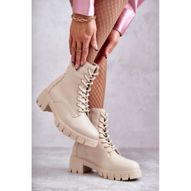 Vinceza Bottes En Cuir Avec Une Fermeture Éclair Beige Tonje brun 2