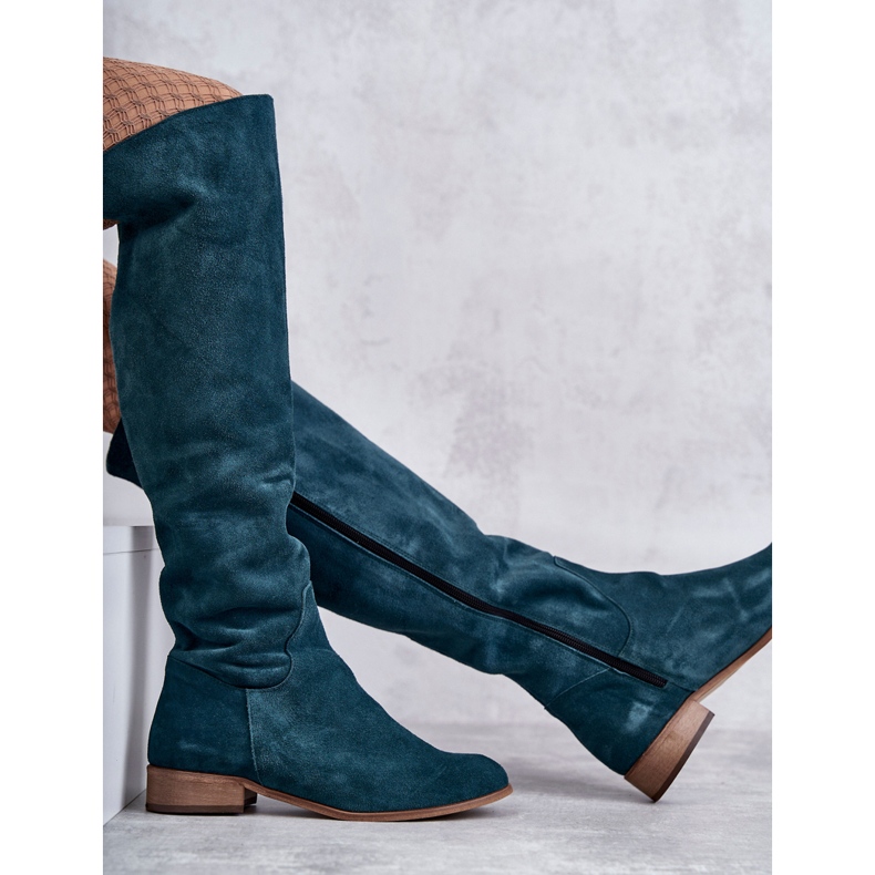 PA2 Bottines Plates Femme Vert Isolde 2