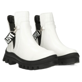 Boots à la mode des femmes -Up Filippo DBT3927 White blanche 3