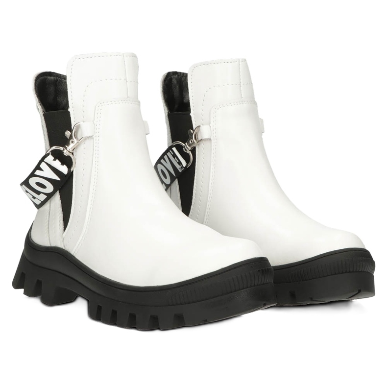 Boots à la mode des femmes -Up Filippo DBT3927 White blanc 3