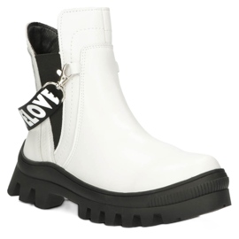 Boots à la mode des femmes -Up Filippo DBT3927 White blanc 1