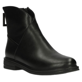 Bottines en cuir Bottines Jodhpur Filippo DBT4077 noir 1