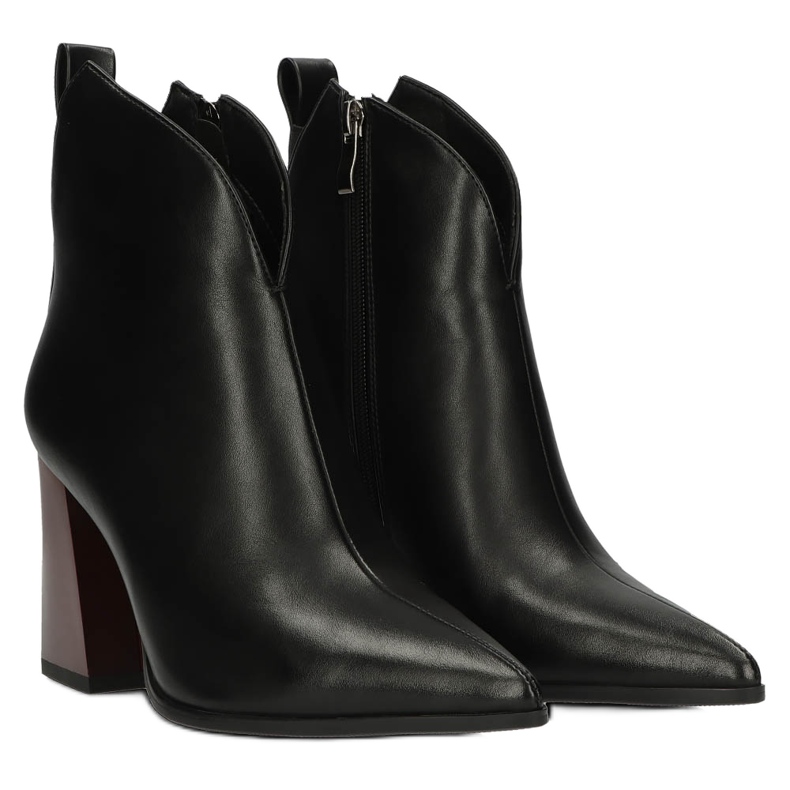 Bottes élégantes sur un poteau Filippo DBT4042 Noir le noir 4