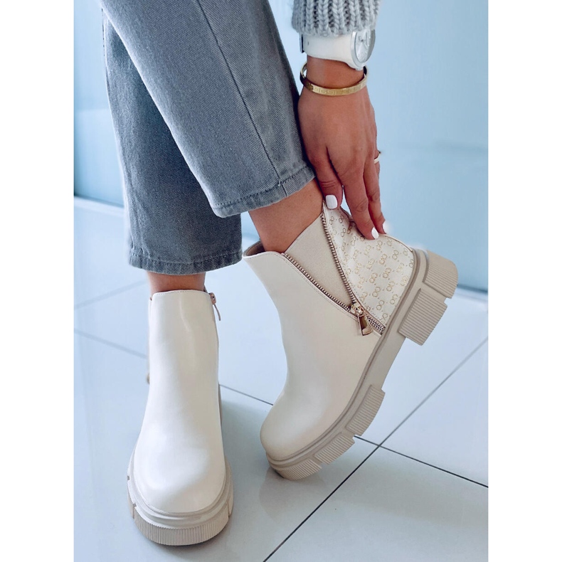 Bottines Jodhpur Ariana Beige 2