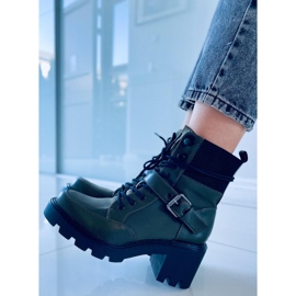 Bottines à lacets à talons Brooks DK.GREEN vert 1