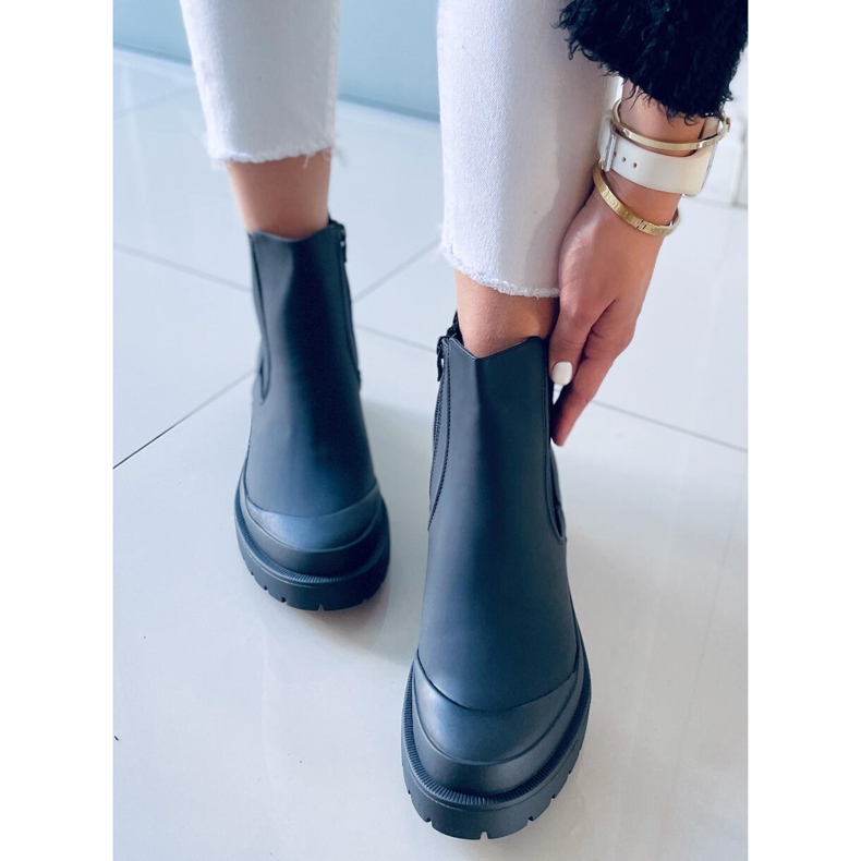 Bottines Jodhpur Carey noires 1