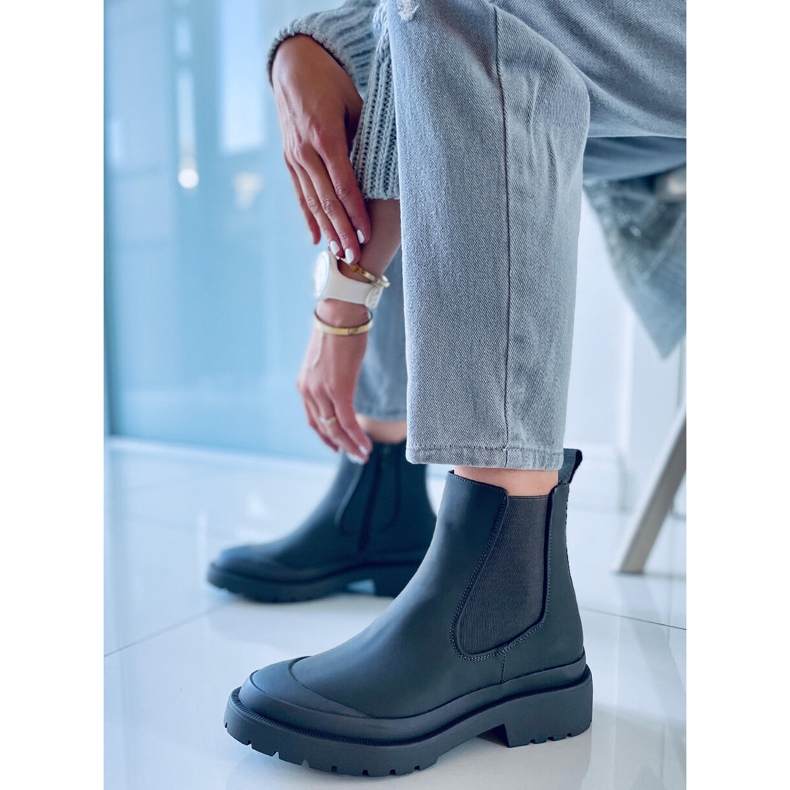 BM Bottines Jodhpur Carey Vert 2