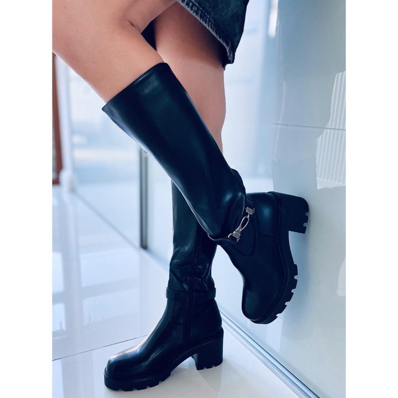Bottes d'équitation noires Braxton 1