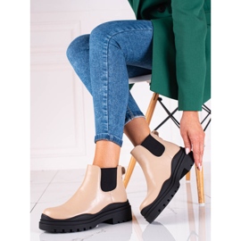 Bottes noires et vertes pour femmes Bottes Shelovet Jodhpur sur la plate-forme 1
