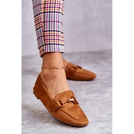 Mocassins En Daim Avec Décoration Santi Camel brun 1