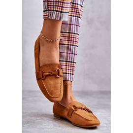 Mocassins En Daim Avec Décoration Santi Camel brun 2