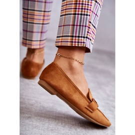 Mocassins En Daim Avec Décoration Santi Camel brun 4