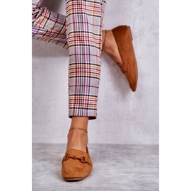 Mocassins En Daim Avec Décoration Santi Camel brun 5