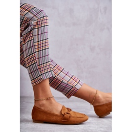 Mocassins En Daim Avec Décoration Santi Camel brun 8