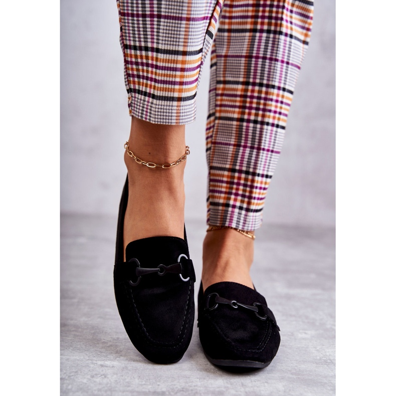 FB2 Mocassins En Daim Avec Décoration Santi Noire le noir 2