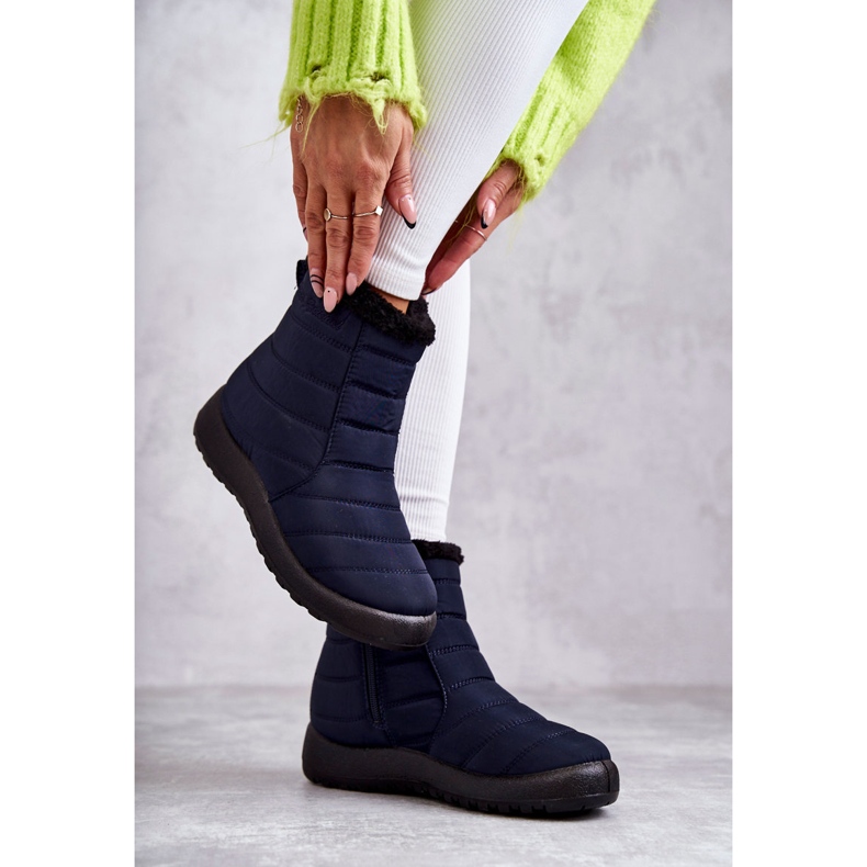 Bottes de neige chaudes femme bleu marine Mezyss 2 Bottes de neige chaudes femme bleu marine Mezyss 2