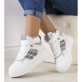 Baskets grises de la cheville Adolis 1