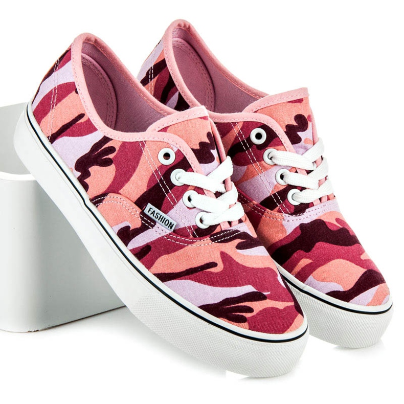 L&H Baskets à lacets camouflage multicolore 1