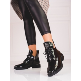 Bottes femme Shelovet avec découpe noir 1