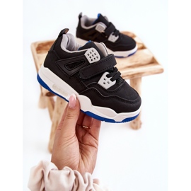 FR1 Chaussures de Sport en Cuir pour Enfant Noir et Marine Marisa bleu 1