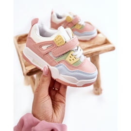 FR1 Chaussures de sport en cuir pour enfant Multicolore Marisa bleu rose vert 2