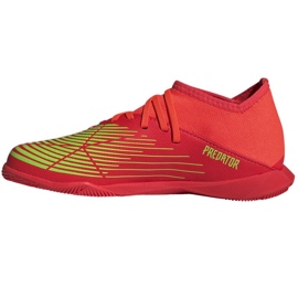 Chaussures de foot Adidas Predator Edge.3 In Jr GV8510 rouge oranges et rouges 1