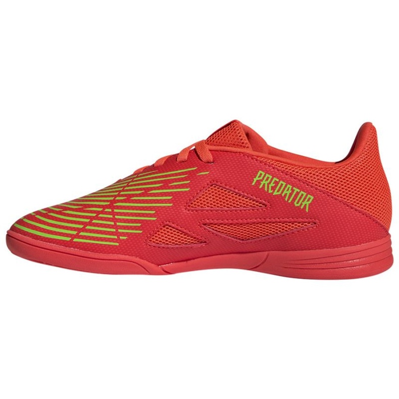 Chaussures de foot Adidas Predator Edge.4 In Jr GZ6014 rouge oranges et rouges 1 Chaussures de foot Adidas Predator Edge.4 In Jr GZ6014 rouge oranges et rouges 1