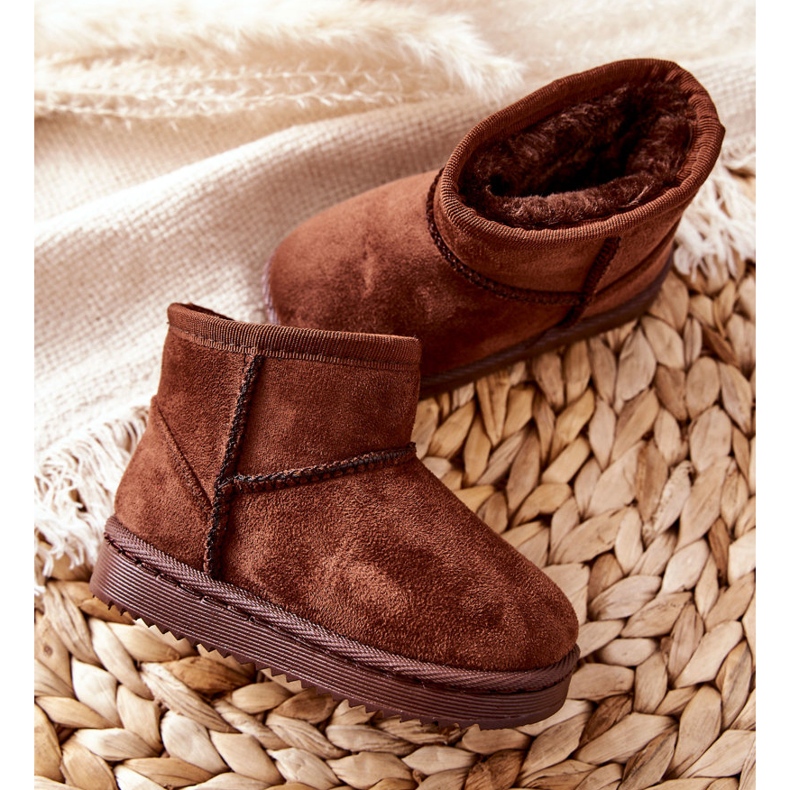 FR1 Bottes chaudes pour enfants Bottes de neige Marron Gooby brun 3