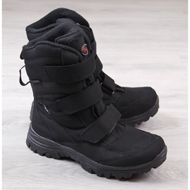 Bottes de neige trekking imperméables noires American Club le noir 1
