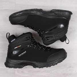 Chaussures de trekking imperméables pour hommes American Club noires le noir 1