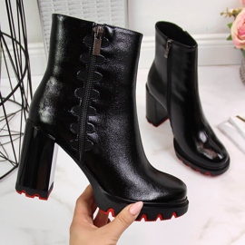 Bottes femme Filippo noires sur le poteau le noir 2