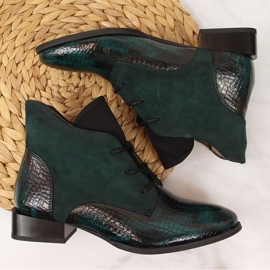 Bottes pour femmes isolées éco-serpent vert Jezzi 4