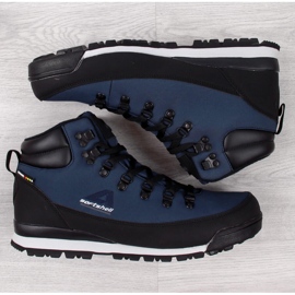 Chaussures de trekking pour hommes, imperméables, isolées, bleu marine American Club 1