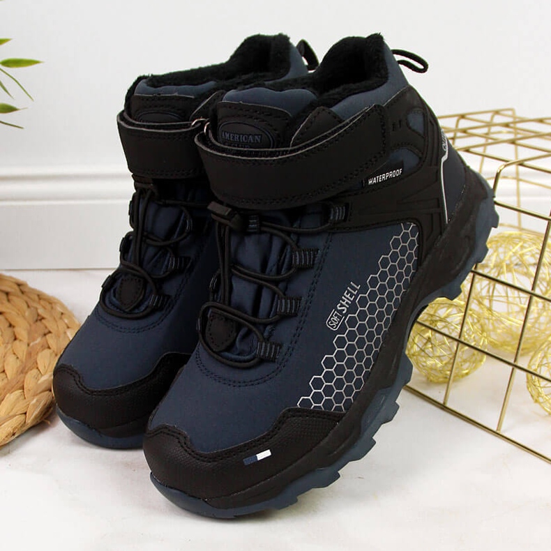 Bottes de neige garçons American Club bleu marine 2