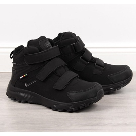 Chaussures de trekking homme imperméables isolées noires American Club 2