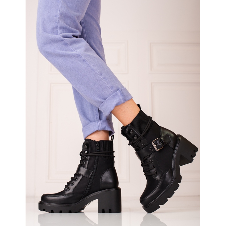 Talons hauts Shelovet noirs pour femmes 1