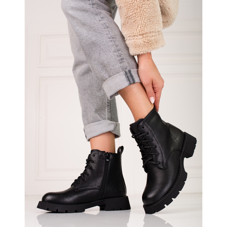 Sacs à lacets Shelovet classiques pour femmes noir 1